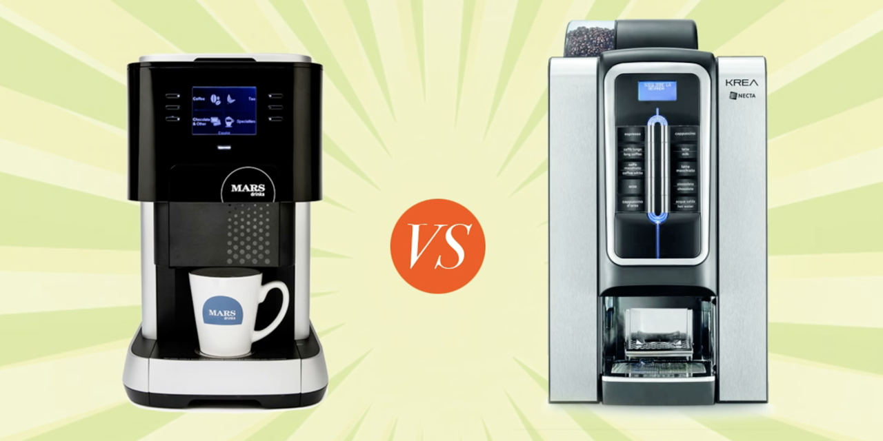 Flavia and Krea office coffee machines