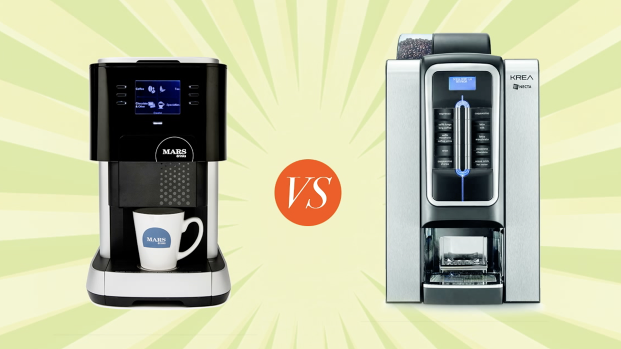 Flavia and Krea office coffee machines